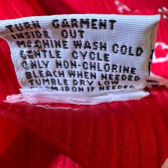 Vintage Talbots Kids Girls Size 10 Red White Hearts Tie Back Wide Leg Jumpsuit - Picture 8 of 8